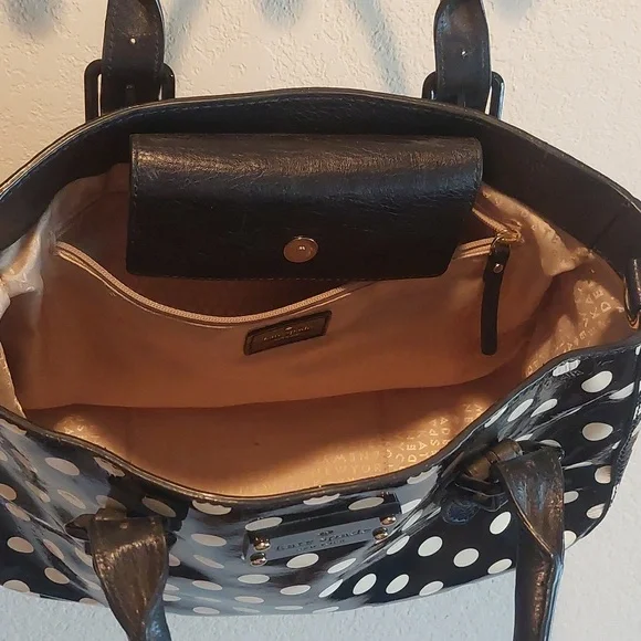 Kate Spade Black White Polka Dot Purse - Picture 7 of 10